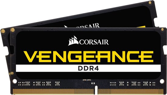 SO DDR4 16GB PC 3200 CL22 CORSAIR VENGEANCE Black retail | bol