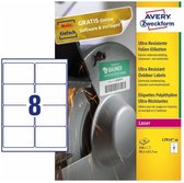 Avery Zweckform® L4776-20 Wetterfeste Folien-Etiketten (A4, 240 Stück