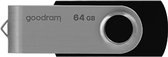 GoodRam - USB Geheugenstick - UTS3 - USB-A 3.2 - 64 GB - Zwart/Zilver