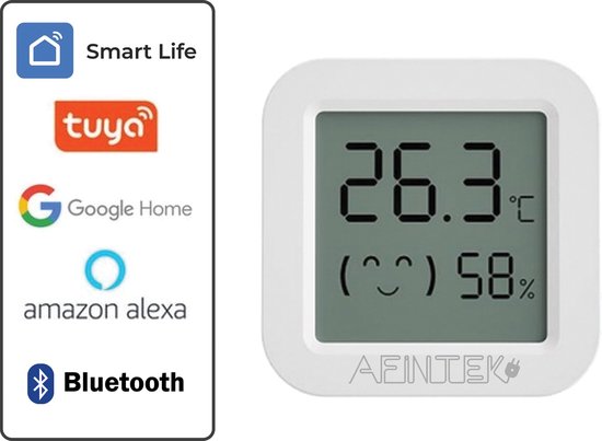 Thermomètre/hygromètre WiFi Smart Life avec date et heure - Version USB |  bol