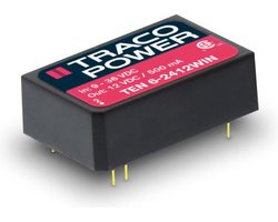 TracoPower TEN 6-4815WIN DC/DC-converter, print 48 V/DC 24 V/DC 250 mA 6 W Aantal uitgangen: 1 x Inhoud 1 stuk(s)