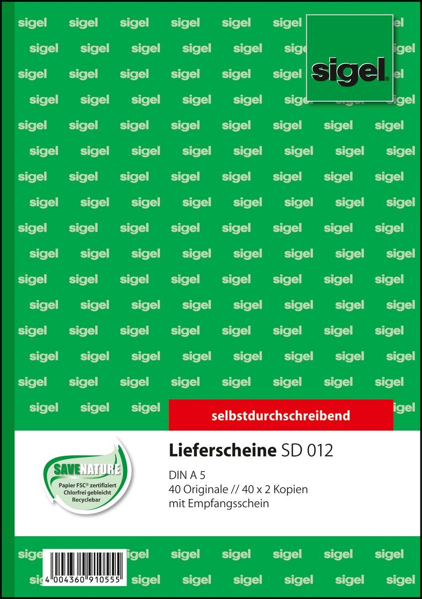 SD012 - 120 sheets - A5 - Green