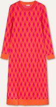 Dazzling jersey dress long sleeves 30 Edison block Very Berry Pink: M