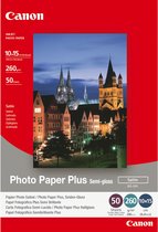 Canon Fotopapier 10x15cm – 50 Vel Glanzend 300g Voor Scherpe Prints, Geschikt Voor Alle Inkjetprinters