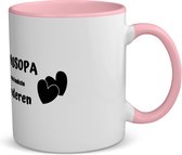 Akyol - bonusopa van de leukste kinderen koffiemok - theemok - roze - Opa - de leukste opa - verjaardag - cadeautje voor opa - kado - geschenk - 350 ML inhoud