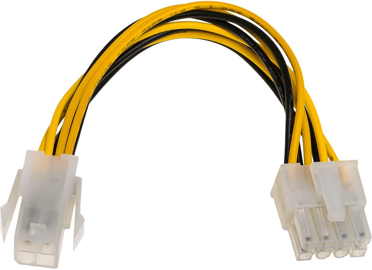Akyga Adapterkabel Voor P4 4-Pins F P8 4 4-Pins M 0 15M Voedingsadapter