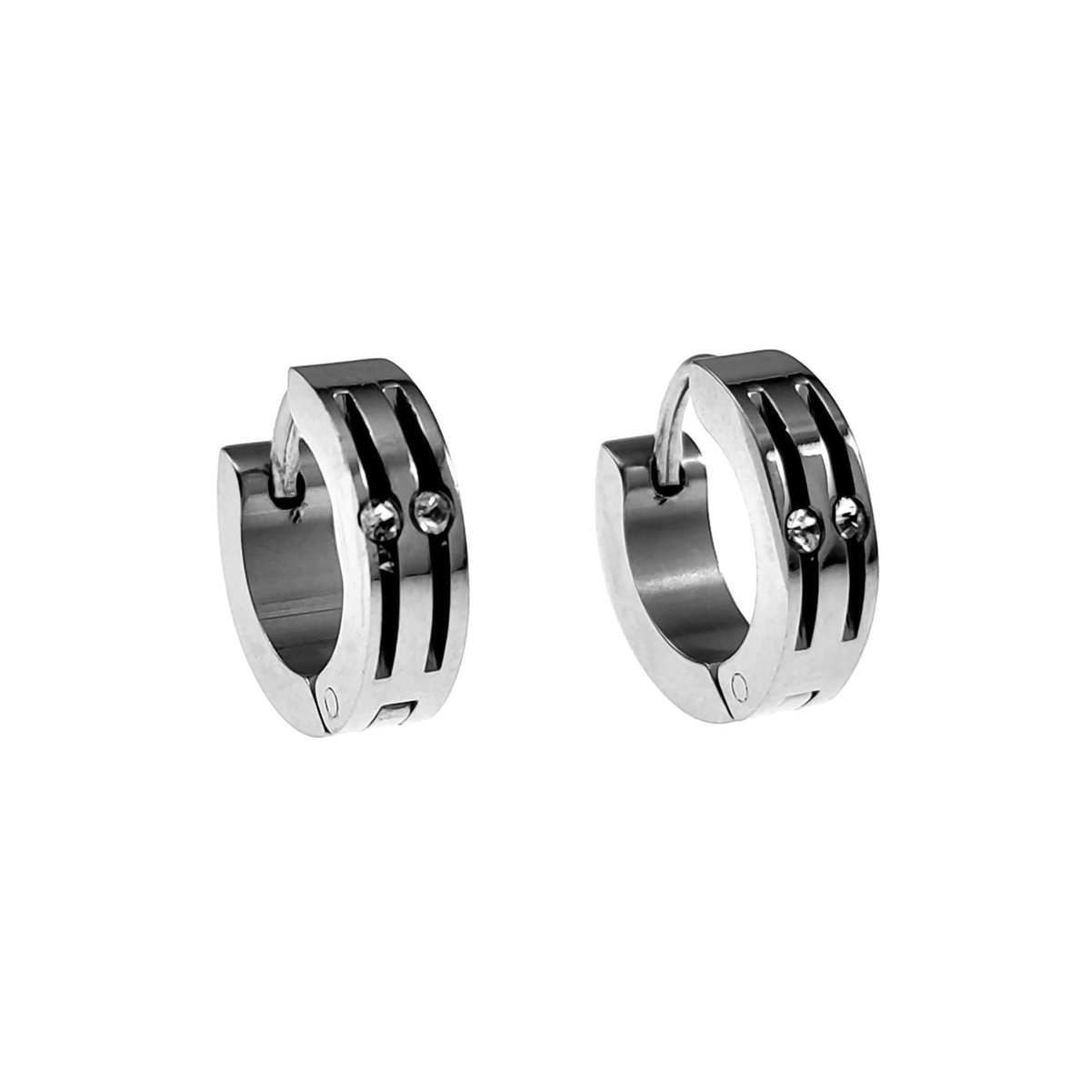 Oorbellen Hartjes Zwart Stainless Steel? Bestel nú online - KAYA Sieraden