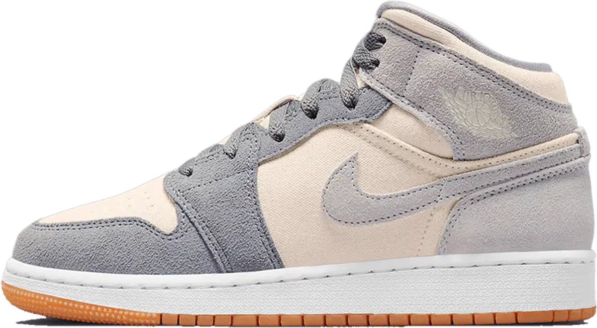 Jordan Air 1 Mid SE Coconut Milk Particle Grey (GS) Schoenen.nl