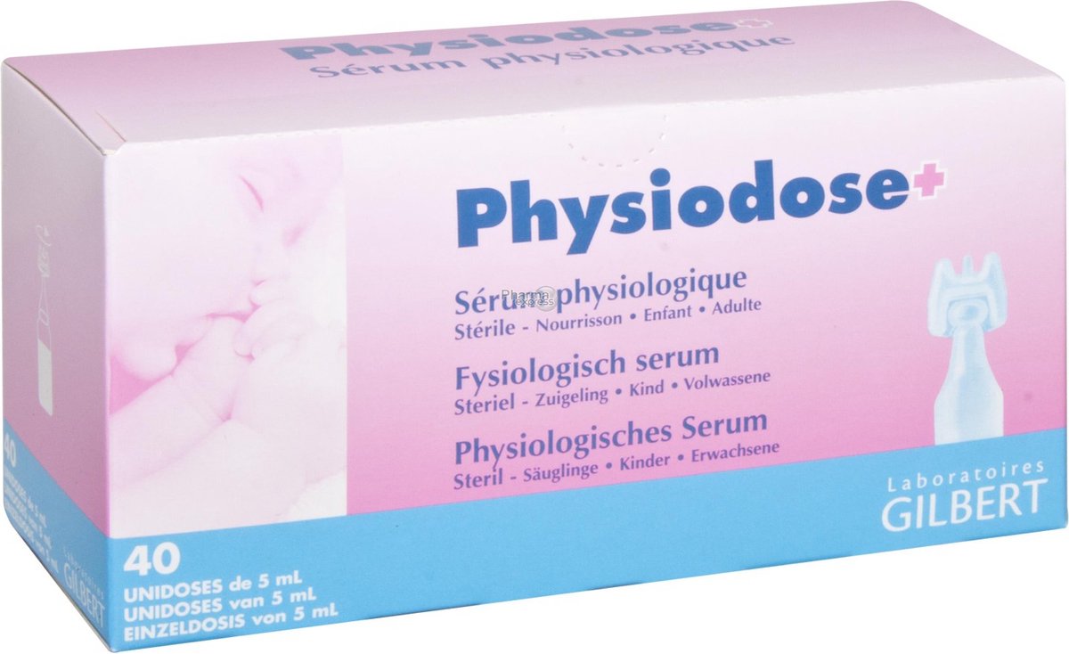 PHYSIODOSE SERUM PHYSIOLOGIQUE STERILE 40X5ML