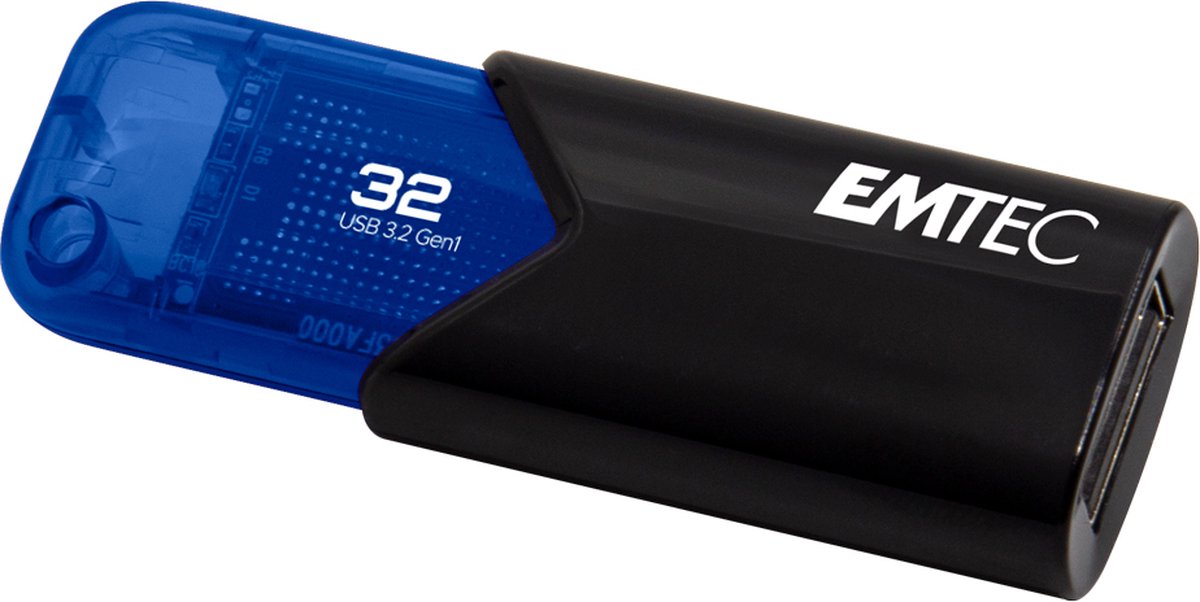 Emtec - Emtec USB-STICK 3.2 Click Easy B110 32GB BLUE - ECMMD32GB113