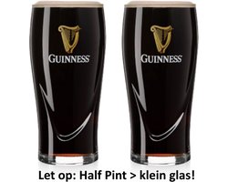 Guinness Imperial Stout Bierglazen - 2 stuks - 1/2 Pint > klein glas