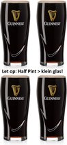 Guinness Imperial Stout Bierglazen - 4 stuks - 1/2 Pint > klein glas