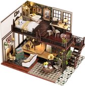 Premium Miniatuur XXL bouwpakket - Bouwpakket - Voor Volwassenen (14+) - Modelbouwpakket - DIY - Poppenhuis – incl. Led Licht en Muziek - Leisure House