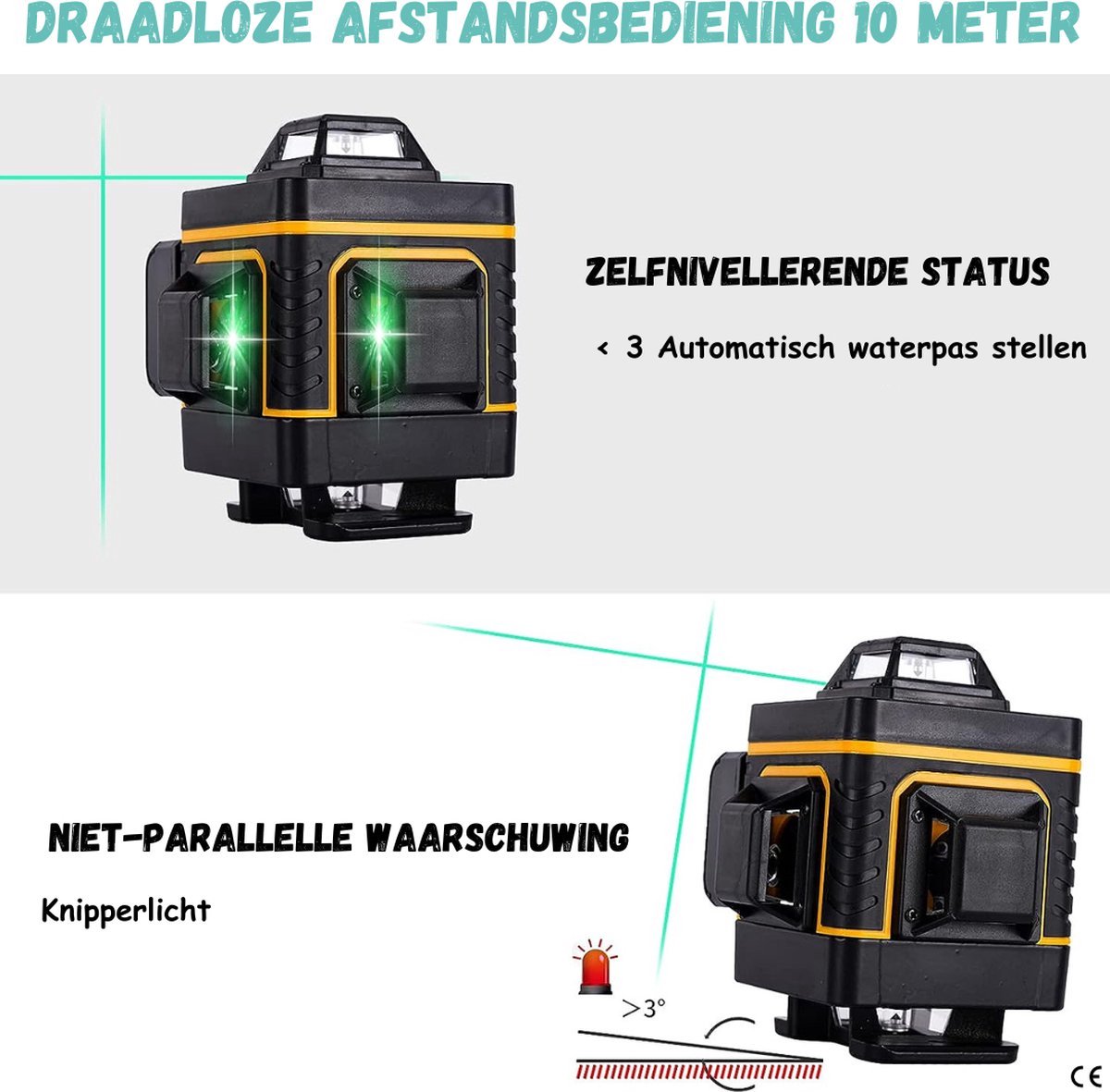 Niveau Laser 4 En 1 X6R2 - Lignes Croisées Avec Trépied, Marque Générique, Neuf