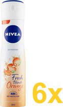 NIVEA Deodorant Fresh Orange - 6 x 150 ml - Voordeelverpakking