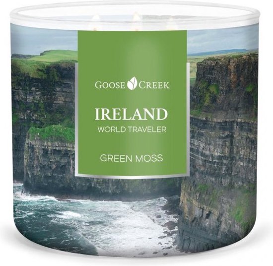 Green Moss Goose Creek Candle Ireland World Traveler 411 grams