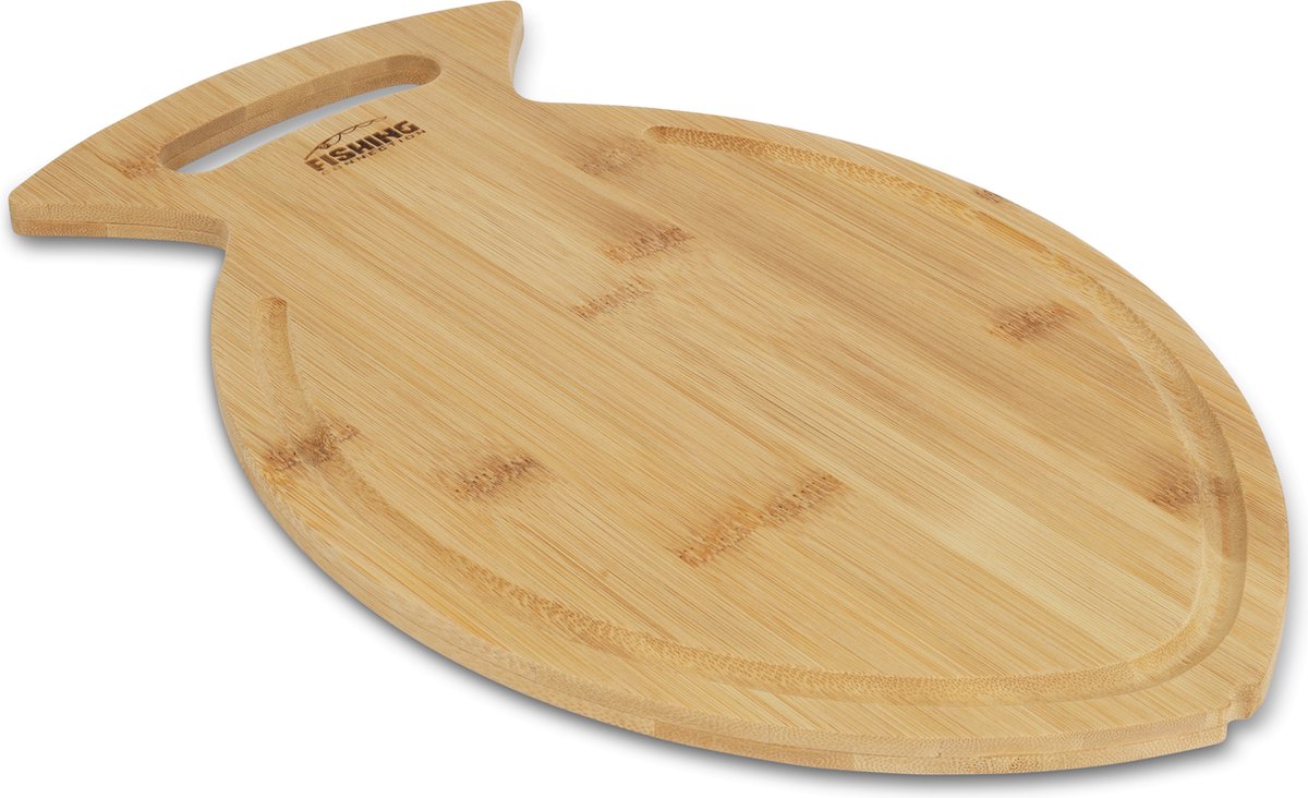 FC's Snijplank in Visvorm - Bamboe - Luxe Borrelplank van Hout - Hapjesplank - Tapasplank - Serveerplank