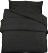 vidaXL Housse de couette légère 200 x 200 cm Microfibre Noir