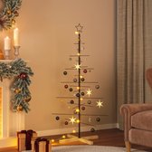 vidaXL-Kerstdecoratie-kerstboom-met-houten-basis-150-cm-metaal-zwart