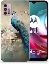 TPU Hoesje geschikt voor Motorola Moto G30 | G10 Vintage Pauwen