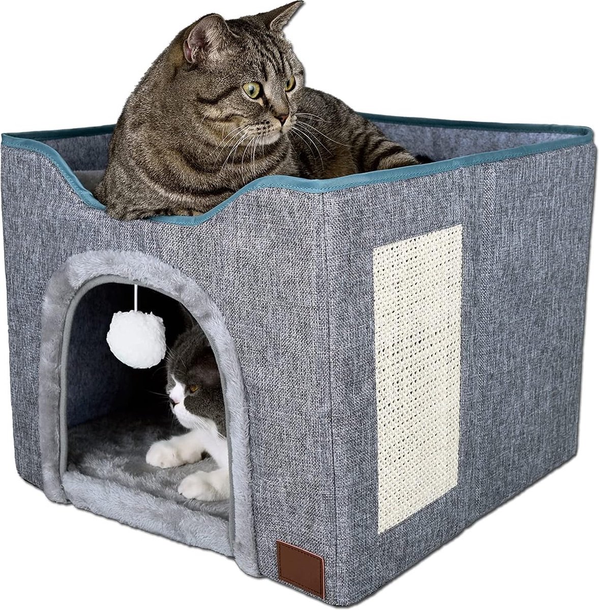 ESTINK Cave pour lit pour chat Lit pour animalerie hamac Niche chaude ESTINK Cave pour lit pour chat Lit pour animalerie hamac Niche chaude