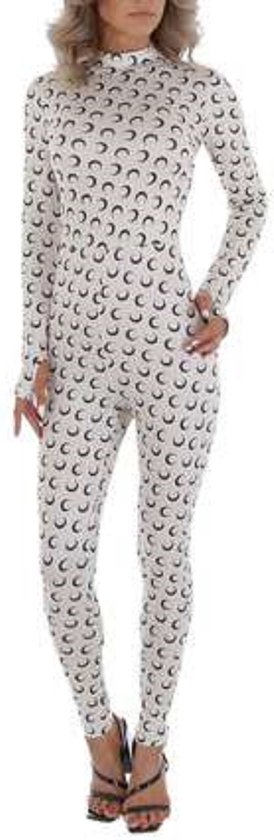 White icy - stretchy - Jumpsuit - korte col