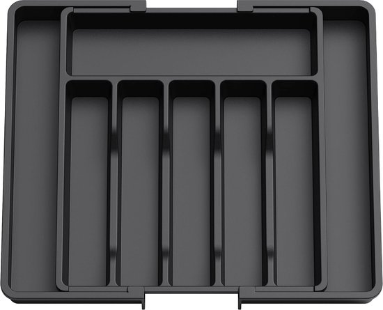 VaeFae Extra grote keukengerei houder, bamboe zilverwerk lade organizer