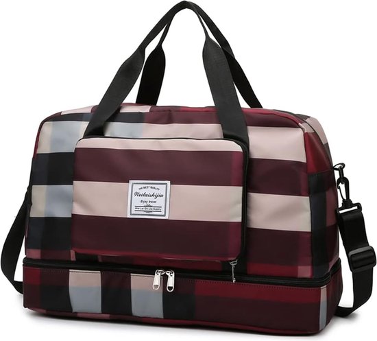Cocoletti Reistas voor handbagage, opvouwbare reistas met nat vak Cocoletti Reistas voor handbagage, opvouwbare reistas met nat vak