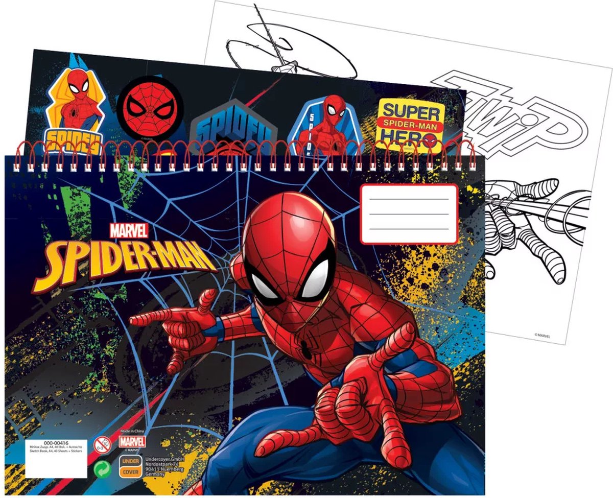 Album d'Activités Coloriage Spidey Marvel sur Cadeaux et Anniversaire