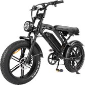 Bol.com Fatbike V20 [Nieuwste 2024 Model] - E bike - Bluetooth - Met Extra remblokje - Zwart - Elektrische Fatbike - E-Fatbike -... aanbieding