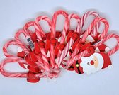 cannes-de-bonbon-avec-carte-Père Noël-10 pièces-noël-bonbons-de-noel-bonbons-friandises