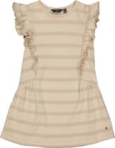 Levv meisjes korte mouwen jurk Lelara aop Creme Stripe