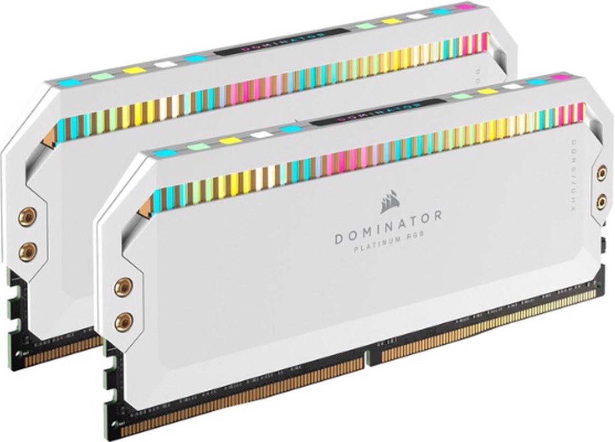 Corsair Dominator Platinum RGB - Geheugen - DDR5 - 32 GB: 2 x 16 GB - 288-PIN - 6200 MHz / PC5-49600 - CL36 - 1.30V - Intel XMP 3.0 - wit