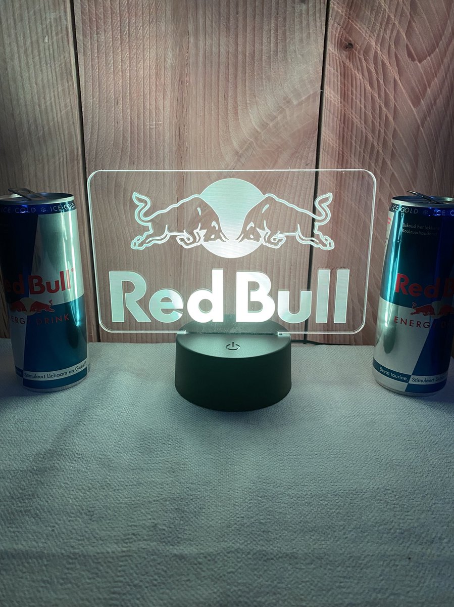 Red Bull lamp - Nachtlamp - Inclusief USB-kabel | bol
