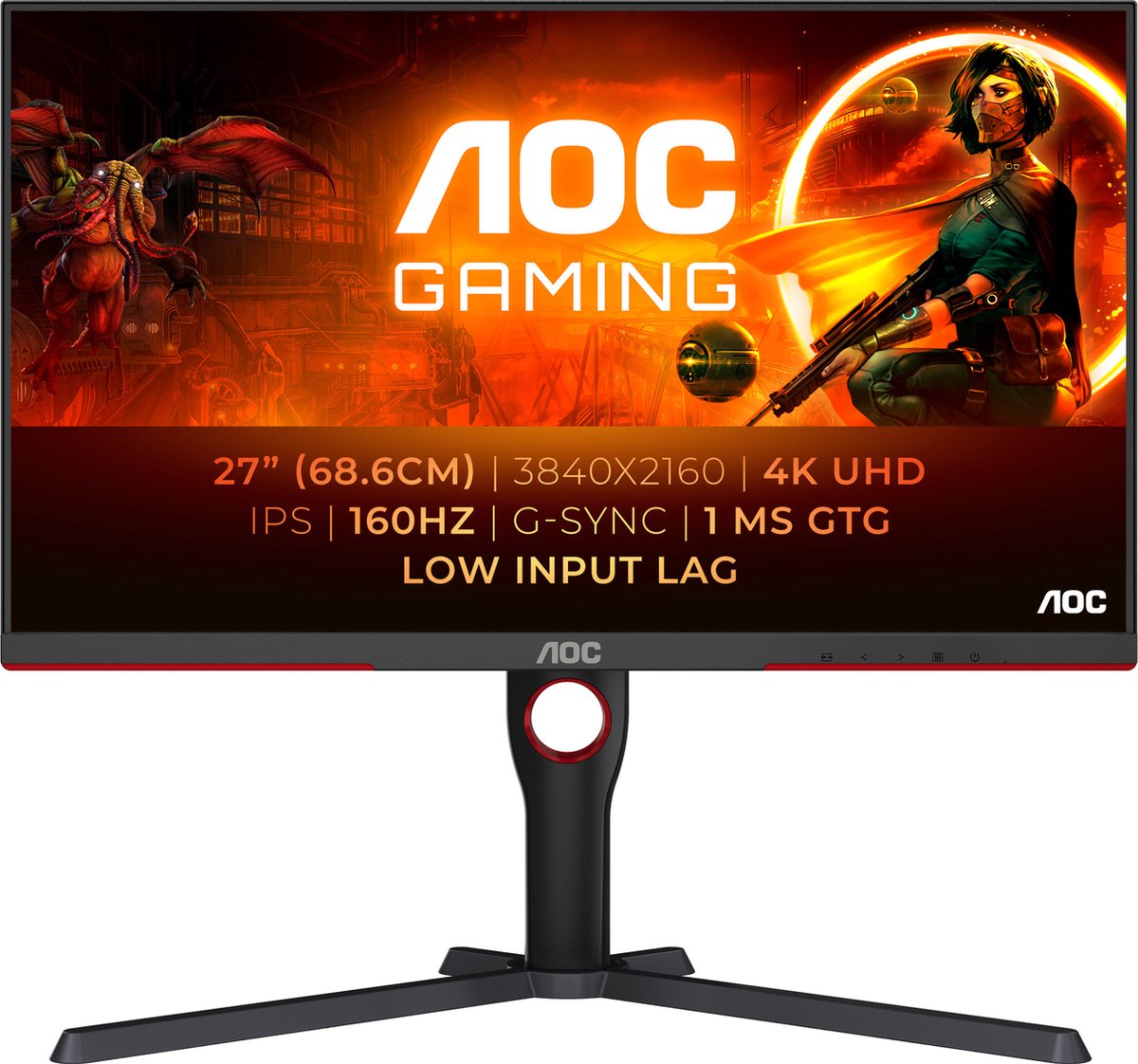 AOC AGON U27G3X - 4K IPS Gaming Monitor - 160hz - 27 inch - AOC
