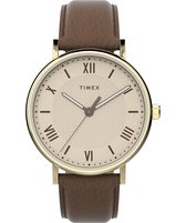 Timex Southview TW2V91300 Horloge - Leer - Bruin - Ø 41 mm
