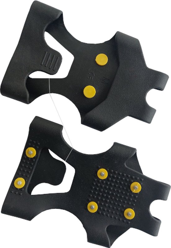 Winter-grip Antislip Zool - Grip Studs - Sneeuw en ijs - Zwart/Geel - 36-41