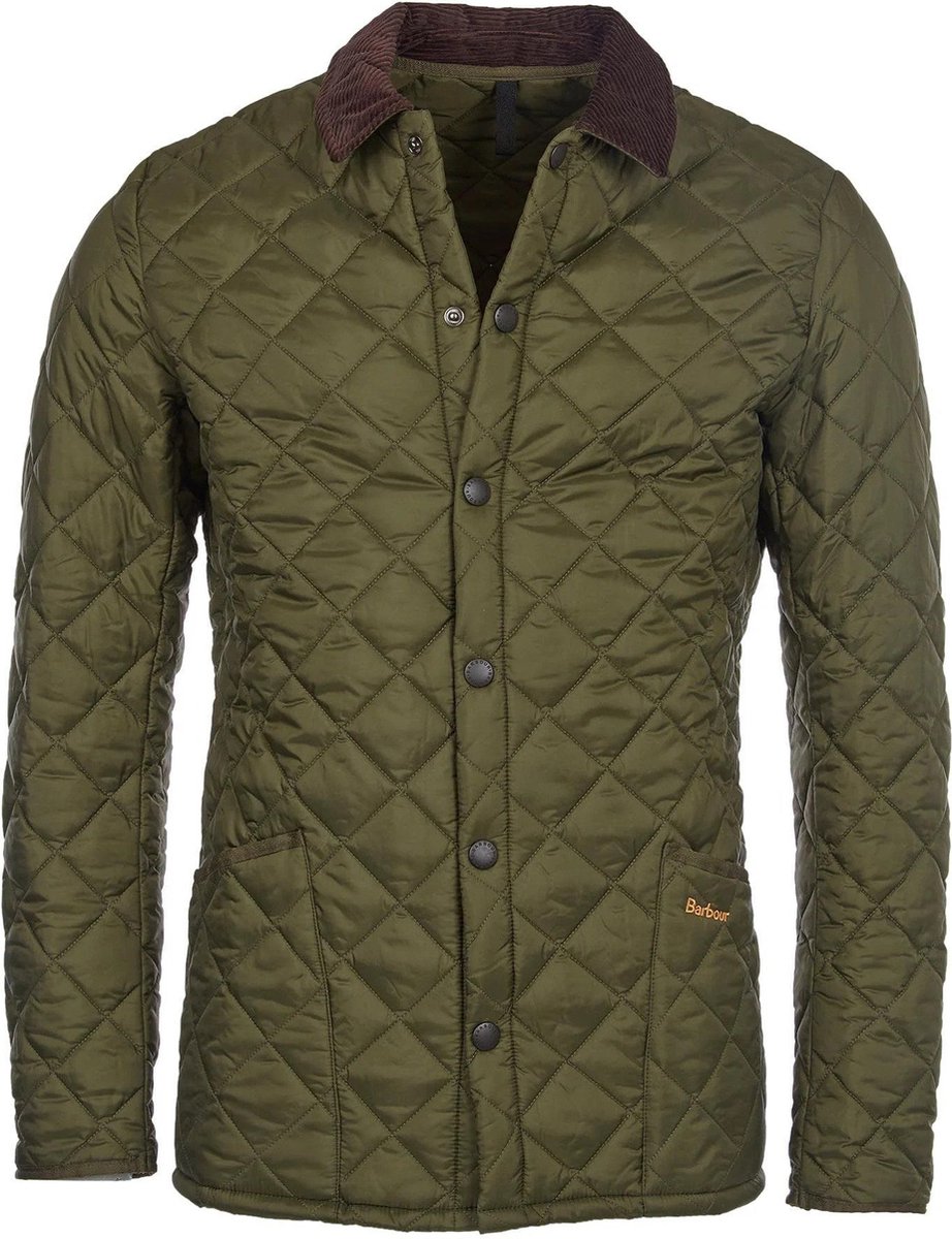 Barbour - Heritage Liddesdale Quilted Jas Groen - Heren - Maat S - Modern-fit