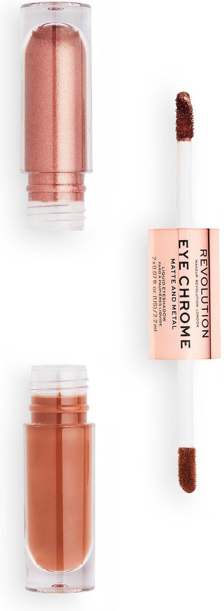 Makeup Revolution Eye Chrome Matte and Metal Liquid Oogschaduw - Worship