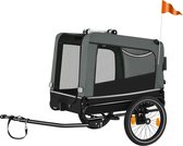 tectake Hondenfietskar 3-in-1 – Grijs – 40kg – Opvouwbaar – Fiets & Buggy