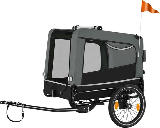 tectake® Hondenkar WoofRider – grijs