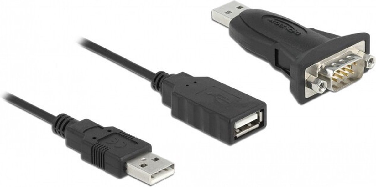 Image of Adapter USB 2.0 Type-A tot 1 x Seriële RS-232 D-SUB 9 PIN MAN