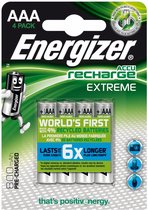 Energizer EN-EXTRE800B4 Oplaadbare Nimh Batterij Aaa 1.2 V Extreme 800 Mah 4-blister
