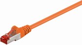 S/FTP CAT6 Gigabit netwerkkabel / oranje - LSZH - 7,5 meter