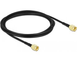 Antennekabel RP-SMA-plug naar RP-SMA-plug LMR/CFD100 2 M laag verlies