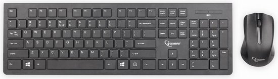 Foto: Gadgetplace draadloos toetsenbord met muis set stille toetsen qwerty keyboard muis sets draadloze muis computermuis