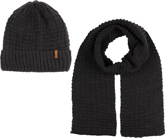 Riley - Warme Zwarte Muts Merino Wol | Premium Kwaliteit | Heerlijk Zacht, Ademend En Jeukvrij | Unisex