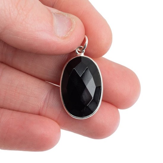 A Beautiful Story oorbellen Attracted Zwarte Onyx goudkleurig