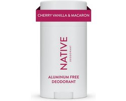 Native - Natural Deodorant, Cherry & Vanilla Macaron, Aluminum Free, Women and Men - 75g