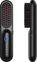 Draadloze Stijlborstel - Stijltang - Stijl Haar - 2 in 1 Elektrische Stijlborstel - Straight Brush - Hetelucht Borstel - 200graden - Warmteborstel - Haarborstel - Haarverzorging - Borstel - Draadloos - Accu - Batterij
